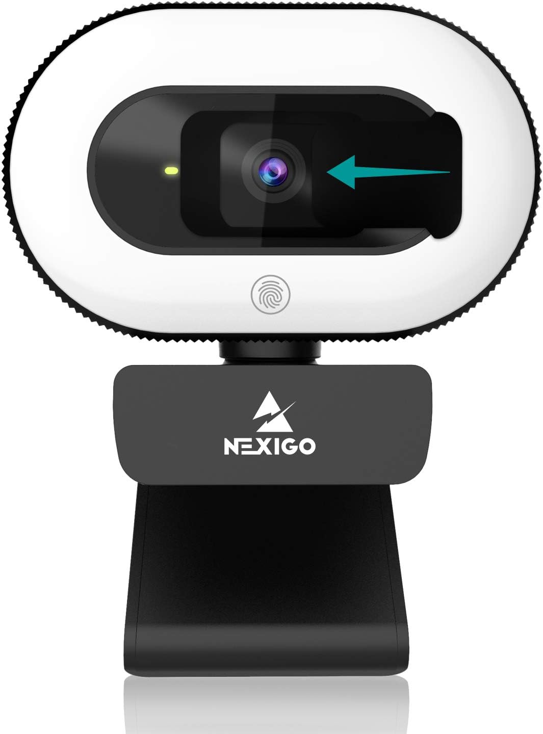 1080P Webcam with Ring Light and Privacy Cover L95652
