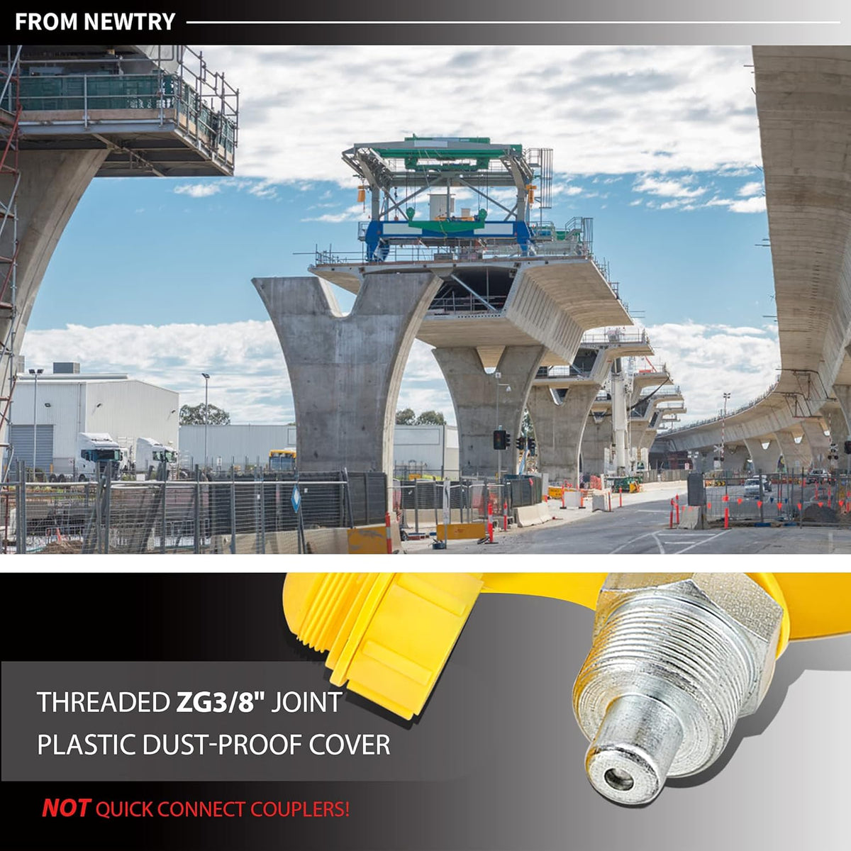 10T Hydraulic Ram Cylinder Low Profile Jack B854